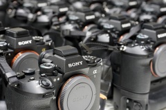 Alpha 1II are ready for loan at the Sony Service Centre in Milan for the Milan Cortina 2026 Winter Olympics.